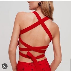 Aritzia Wilfred Cayenne Knit top